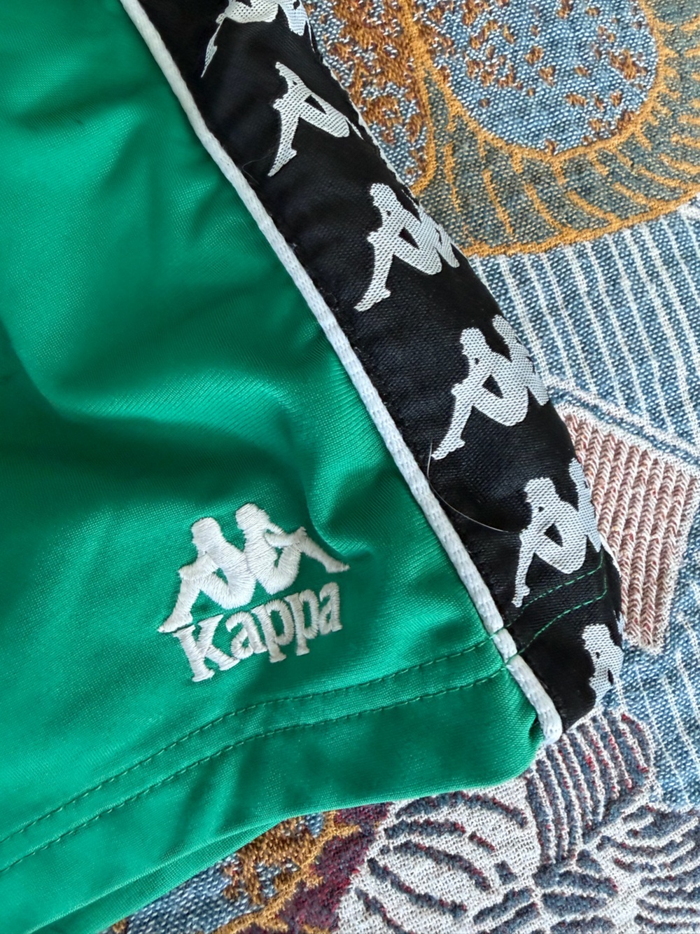 Kappa Green Logo Track Shorts